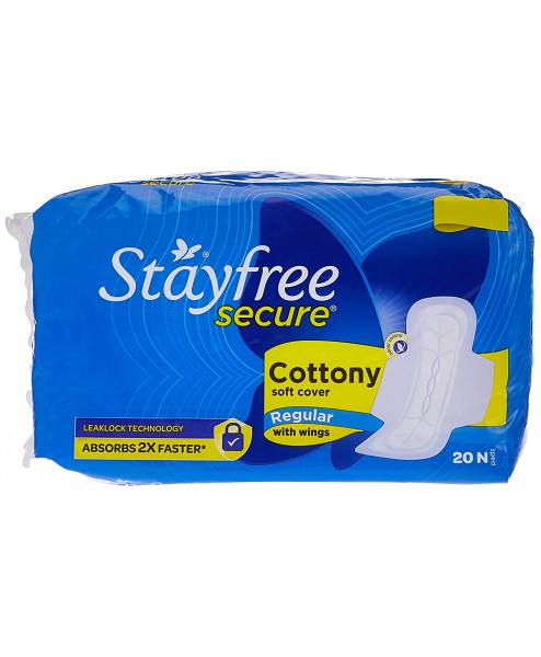 Stayfree Secure Cottony Wings (Pack of 20)